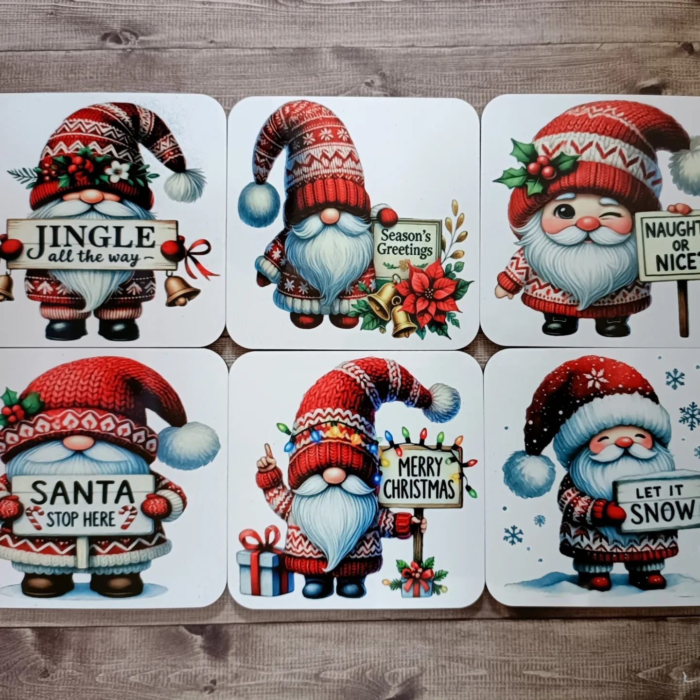 Christmas Coasters / 6 designs / bundle deal / drinks - MP3D Printing
