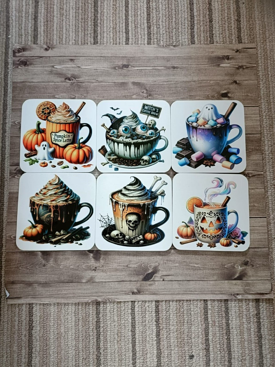 Halloween Coasters / 6 designs / bundle deal / drinks - MP3D Printing