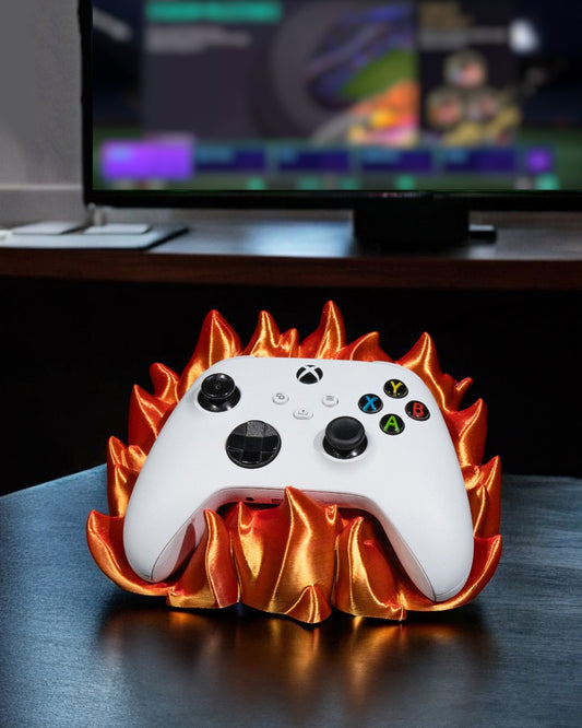 Fire-Semblance Controller Holder for Xbox & PS5 Durable Accessories Games Console - MP3D Printing