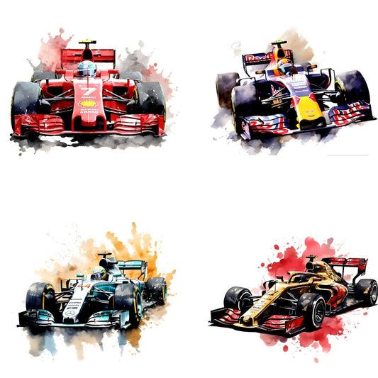 Formula One / F1 / Coasters / 4 designs / bundle deal / drinks - MP3D Printing