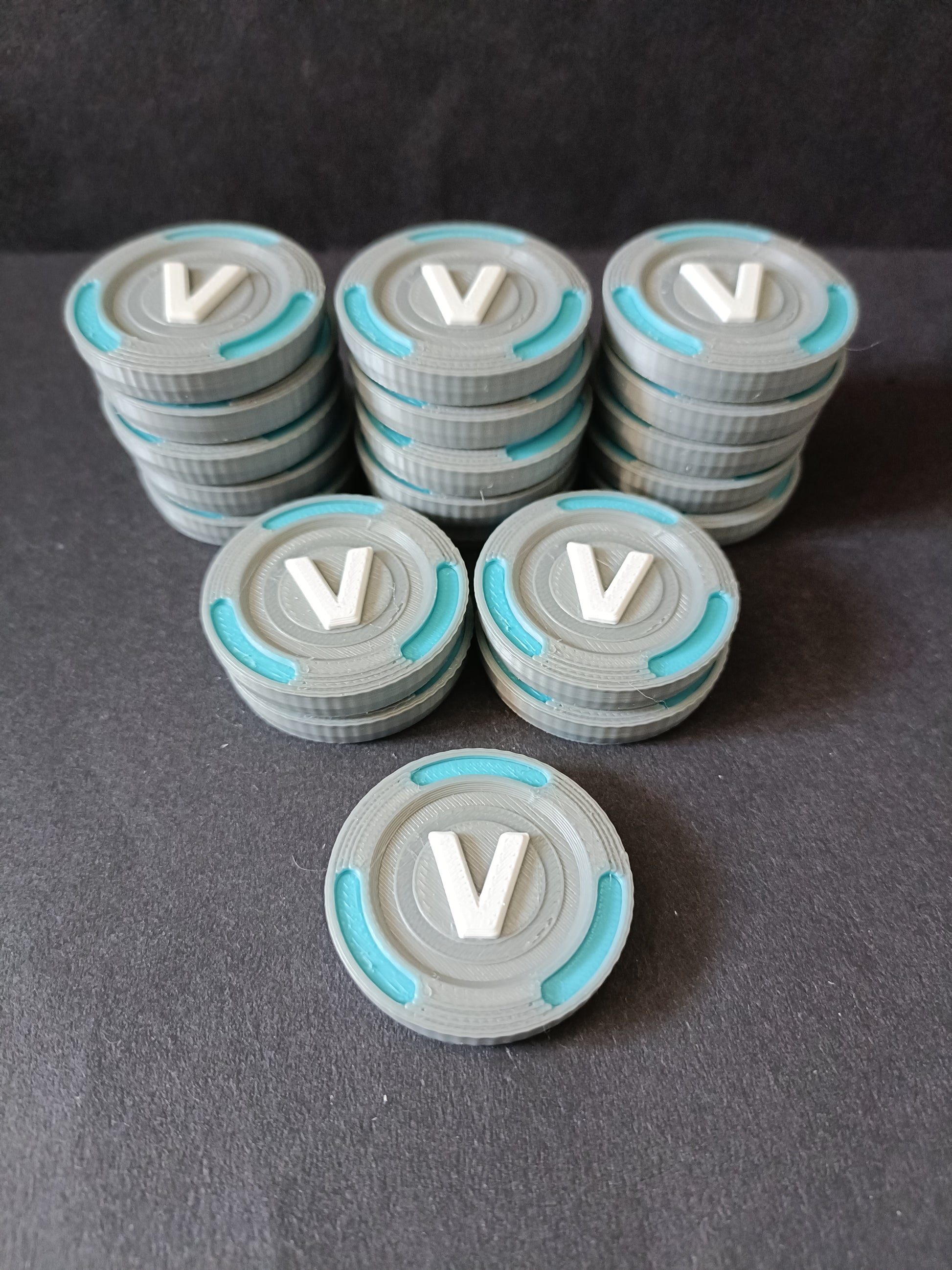 V-Buck Gamer Tokens / coins, great rewards for kids. - MP3D Printing