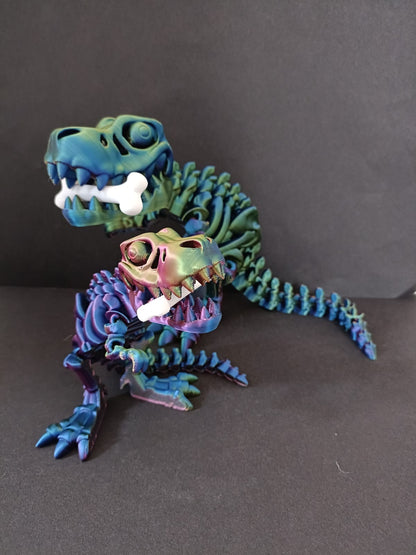 Flexi Skeleton T-Rex / dinosaur / Flexi Factory authorised seller.  As seen on TikTok - MP3D Printing