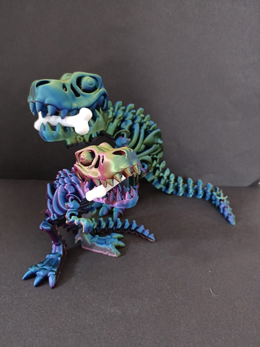 Flexi Skeleton T-Rex / dinosaur / Flexi Factory authorised seller.  As seen on TikTok - MP3D Printing