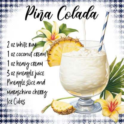 Cocktail Recipe Coasters - MP3D Printing