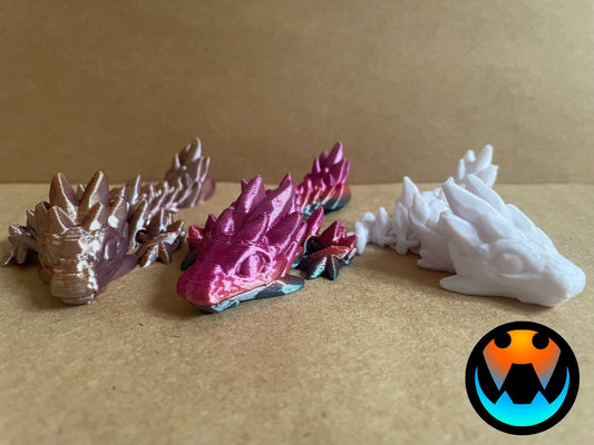 Flexi Tadling Gemstone Dragon - Pack of 3 - MP3D Printing