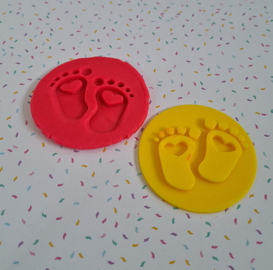 Baby Shower / Baby feet Fondant / Cookie stamp embosser