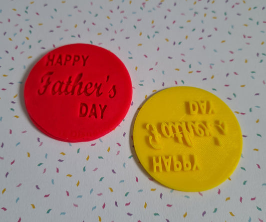 Happy Fathers Day Fondant / Cookie stamp embosser