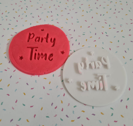 Party Time Fondant / Cookie stamp embosser