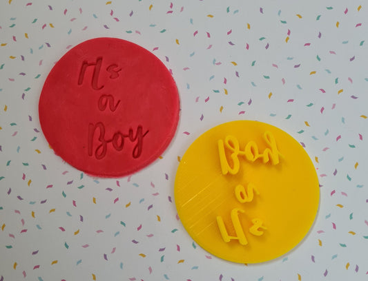 Its a boy Baby Shower Fondant / Cookie stamp embosser