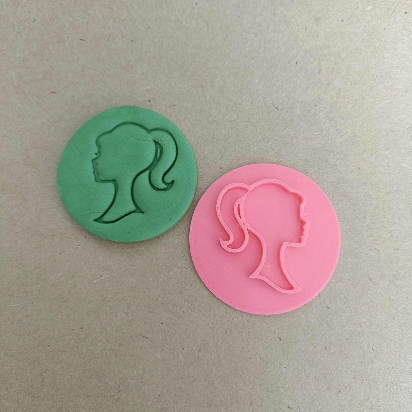Barbie Inspired fondant / Cookie stamp embossers / princess / crown / doll /bundle