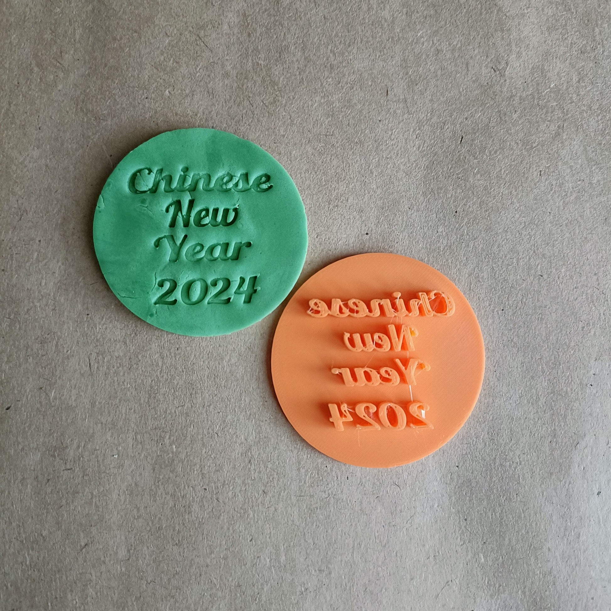 Chinese New Year fondant / Cookie stamp embosser / dragon/ lantern / 2024 / bundle