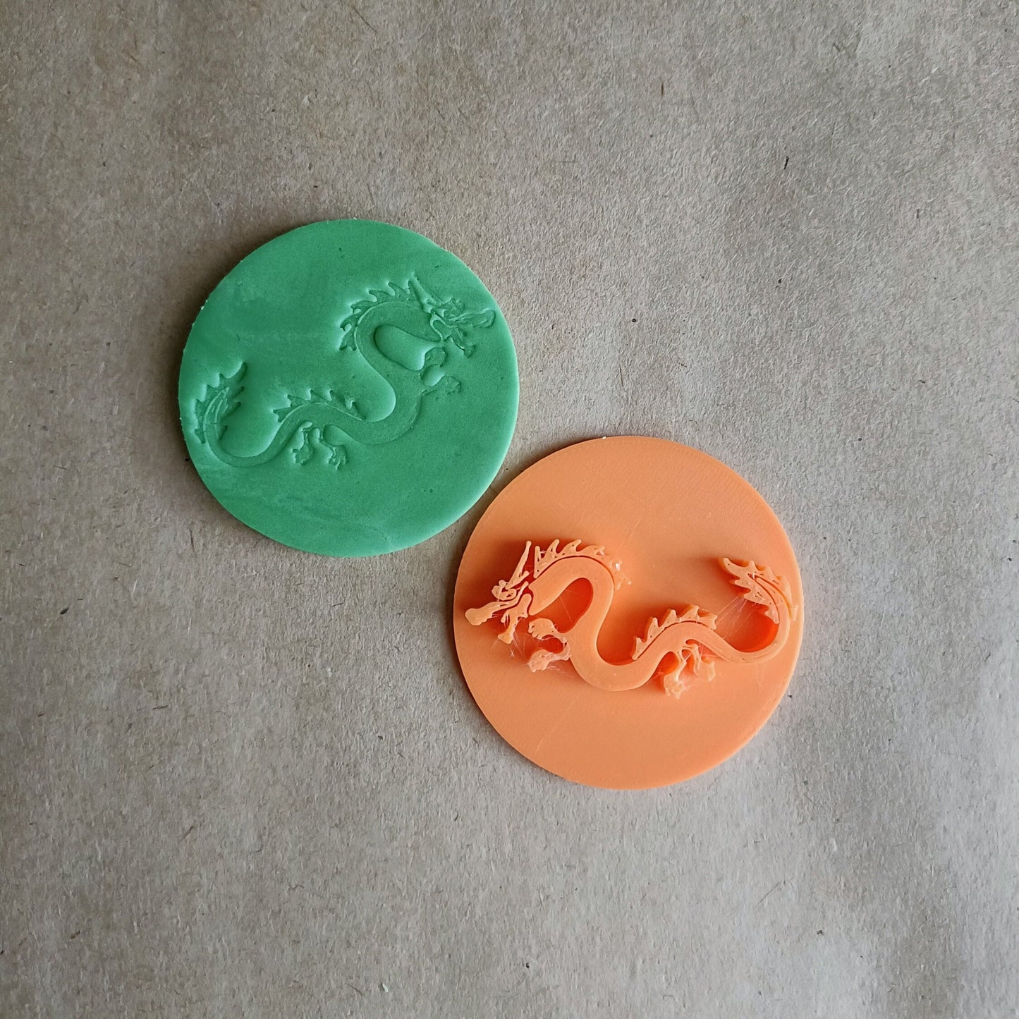 Chinese New Year fondant / Cookie stamp embosser / dragon/ lantern / 2024 / bundle