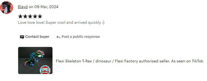 Flexi Skeleton T-Rex / dinosaur / Flexi Factory authorised seller. As seen on TikTok
