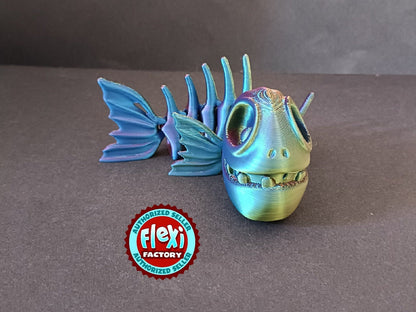 Flexi Skeleton Fish / Flexi Factory authorised seller. As seen on TikTok
