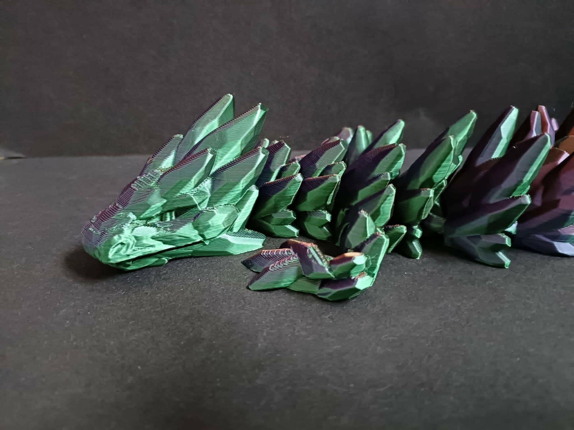Flexi Gemstone Dragon / various colours / Articulated