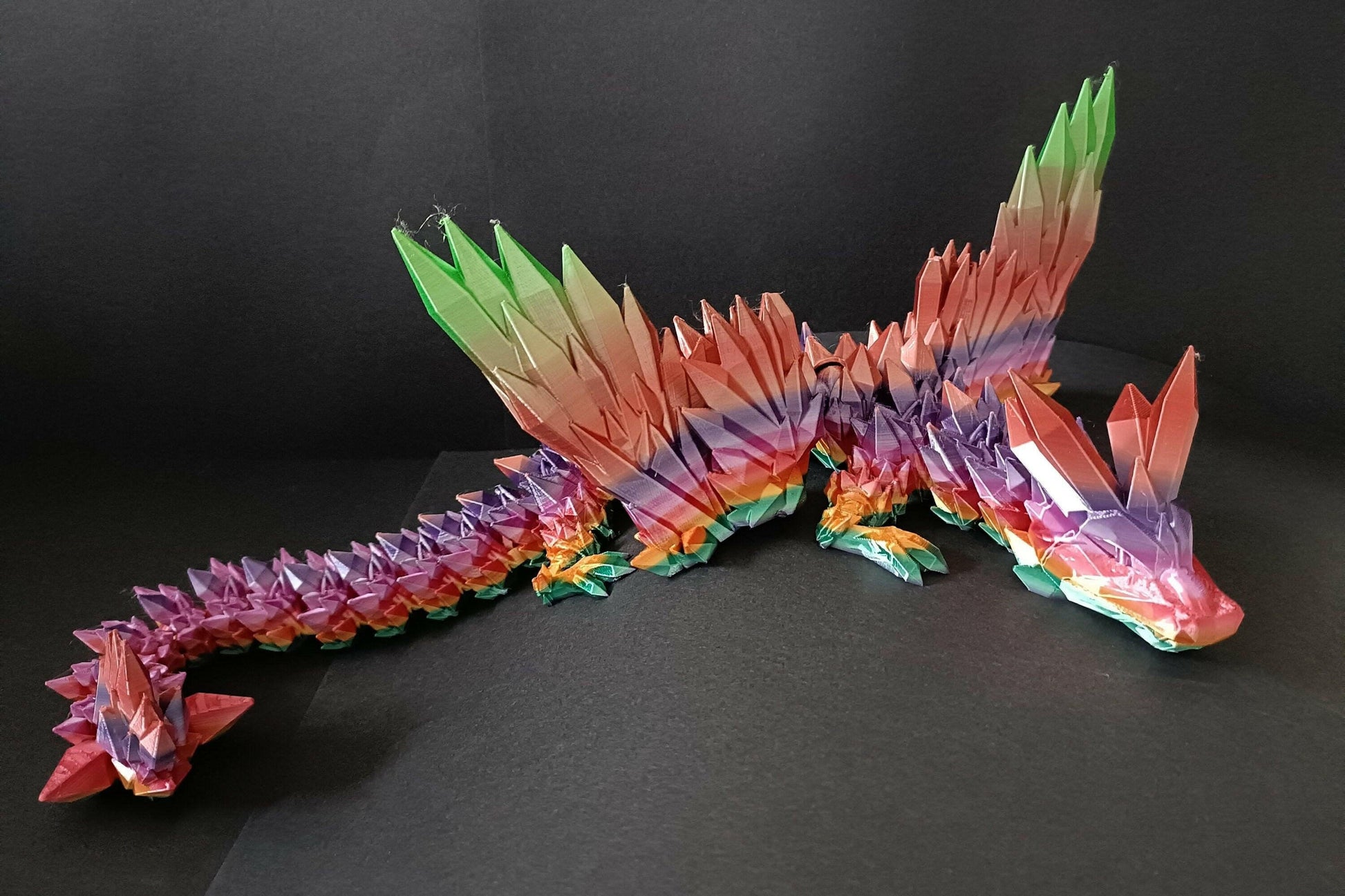 Flexi Crystal Wing Dragon - Christmas gift, ornament, gift, fun, flexi.