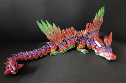 Flexi Crystal Wing Dragon - Christmas gift, ornament, gift, fun, flexi.