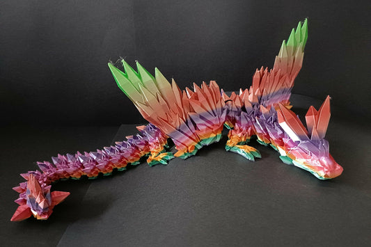 Flexi Crystal Wing Dragon - Christmas gift, ornament, gift, fun, flexi.