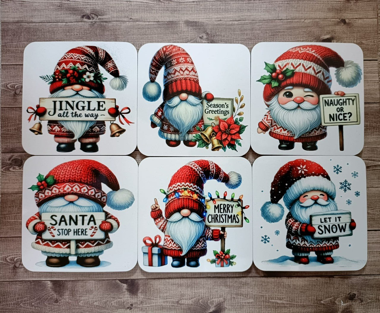 Christmas Coasters / 6 designs / bundle deal / drinks - MP3D Printing